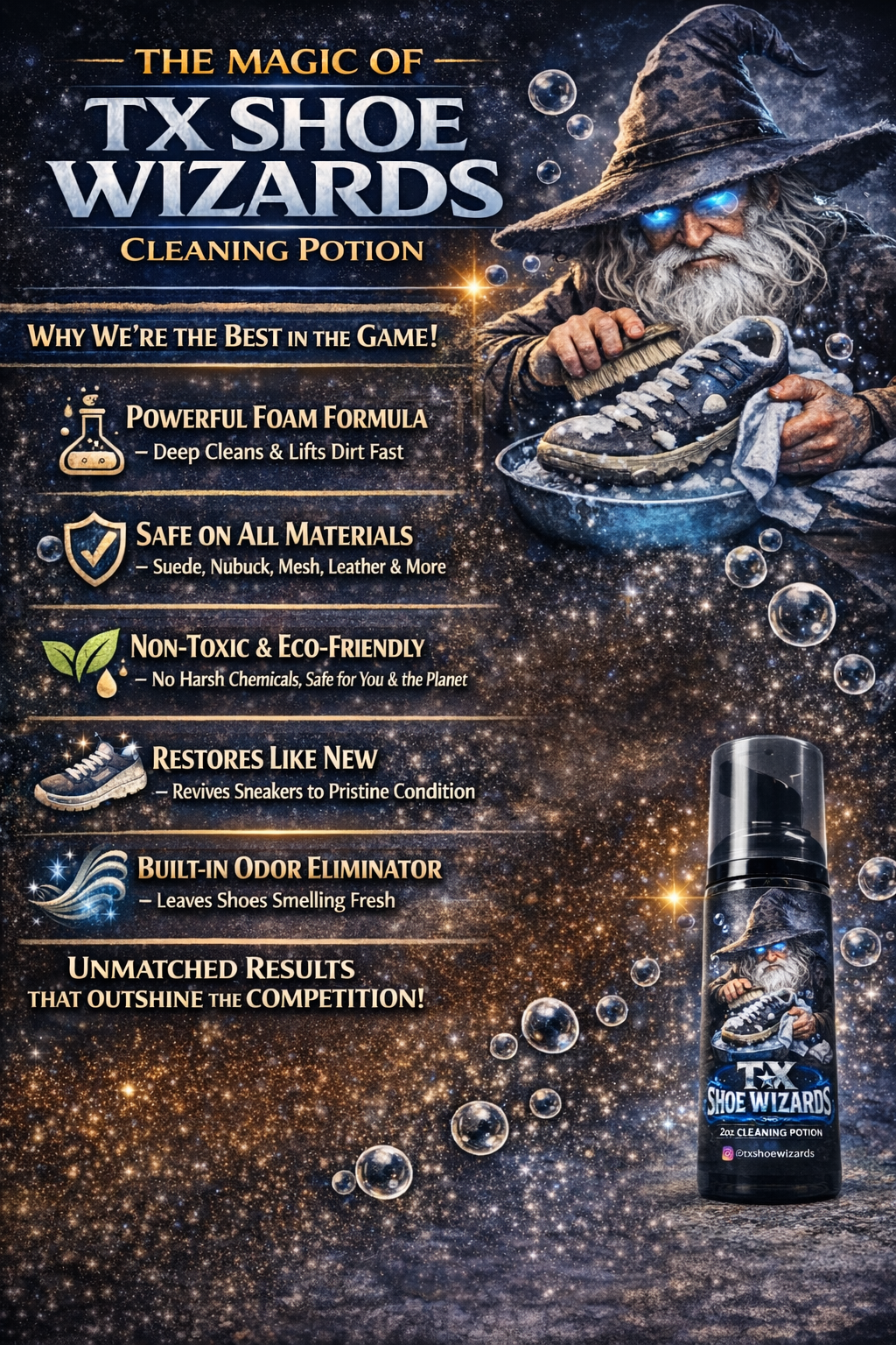 TX Shoe Wizard Cleaning Kit